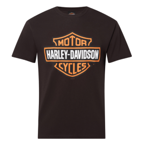 T-SHIRT-B&S Orange on Black