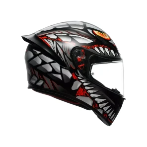 K1 S AGV E2206-LYZARD MATT BLACK/GREY/RED