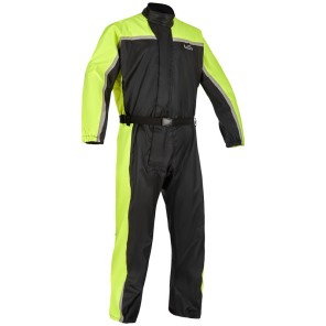 Lindstrands regnoverall Sidvallen one piece Svart/HV gul, XS
