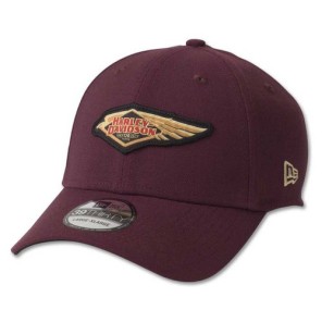 CAP-120TH,BB,WOVEN,DARK RED