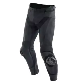 DELTA 4 SHORT/TALL LEATHER PANTS-BLACK/BLACK