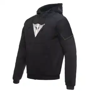 DAEMON-X SAFETY HOODIE FULL ZIP-BLACK/BLACK/WHITE
