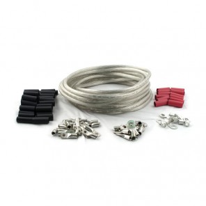 All Balls custom 25 foot battery cable kit, clear