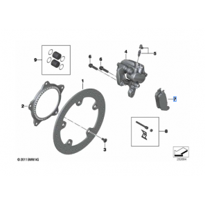 Brake pads kit, rear Sats bromsbelägg bak