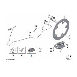 Brake pads kit, rear Sats bromsbelägg bak