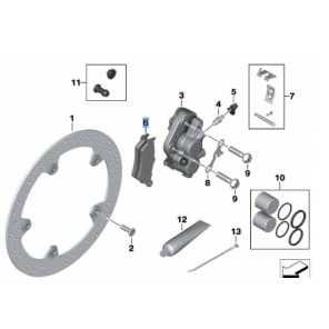 Set of brake pads front