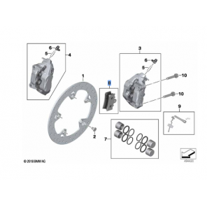 Set of brake pads front
