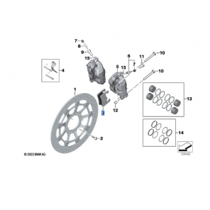 Set of brake pads front