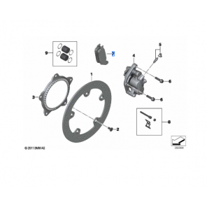 Brake pads kit Sats bromsbelägg