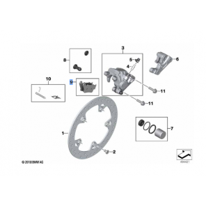 Brake pads kit, rear