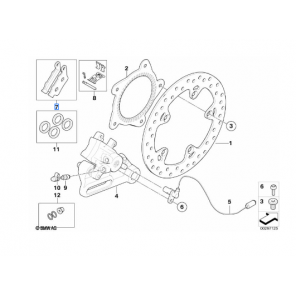 Brake pads, rear Reparationssats bromsbelägg bak